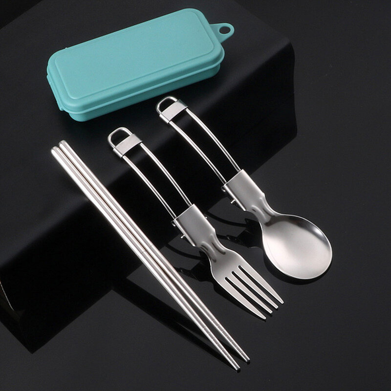 High Quality Hot Sale Brand New Durable And Practical Camping Utensil Picnic Cutlery Foldable Design Easy Storage