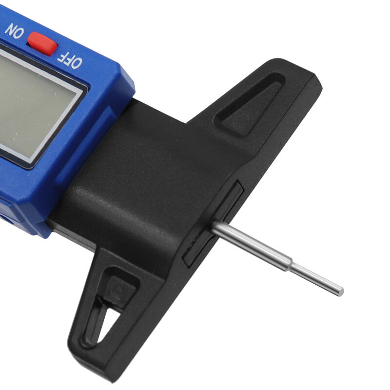 Medidor Digital de profundidad de la banda de rodadura para neumáticos de coche, medidor de espesor, detección de desgaste de neumáticos de automóvil, herramientas de medición, calibrador de profundidad