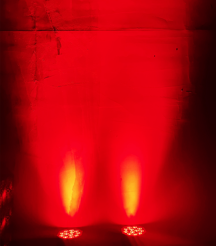 Reflector de luces para iluminación de escenario, reflector de luz LED DMX512 con cabezal móvil, 36 unidades con potencia de 3W, apto con fiesta de DJ y discoteca, con foco rojo, verde, azul, RGBW UV y bola KTV