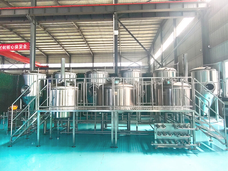 Large Automatic Beer Brewing System Brewery Industrial Brewing Equipment