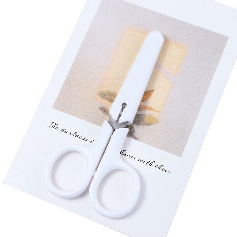 Portable Safety Handwork Mini for Paper Student White Color Office Scissor White Tiny Scissors Scissor