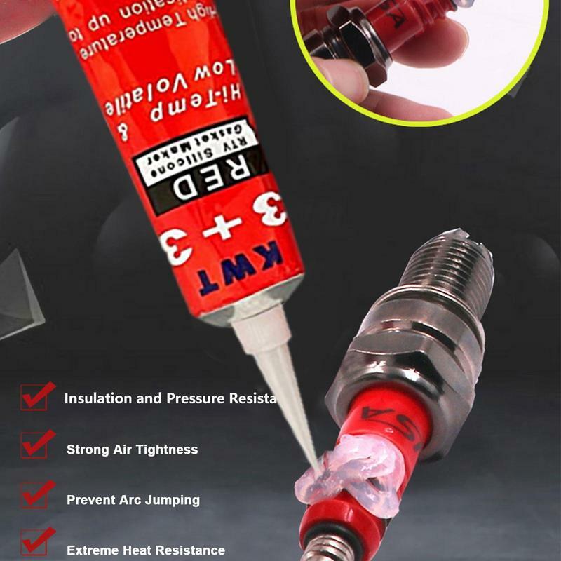 100G Rode Multipurpose Silicone Motor Kit Voor Metaal Glas Hout Rubber Venster Pakking Sealer Hoge Temp Waterdichte Rtv Pakking