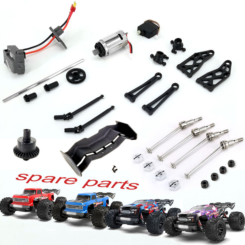 JMRC Bagressions/VIPER RC Truck Replacement CVD Drive Shaft Motor, ESC Arms, Steering Cup, Ect S909, S910 Spare Parts