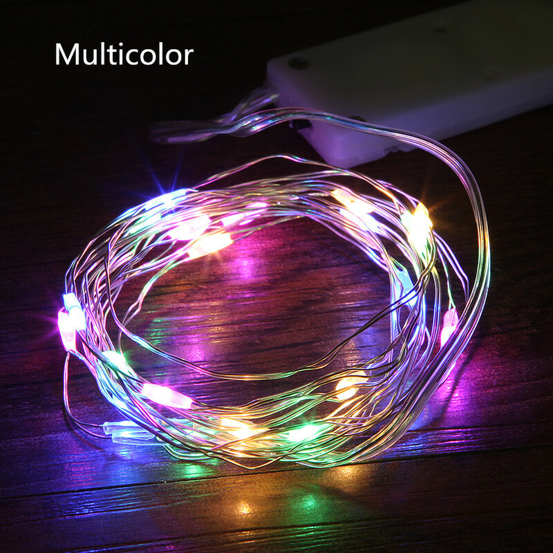 5M Copper Wire String Lights Battery Operated Christmas Garland Fairy Lights String Outdoor Garden Home Bedroom Party Decoration