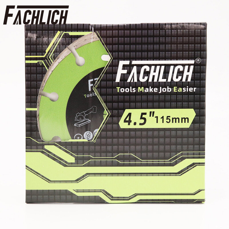 Fachlich-コンクリート切断用4.5インチ/dia115mm,大理石,花崗岩,石,タイル,ボア9.5mm