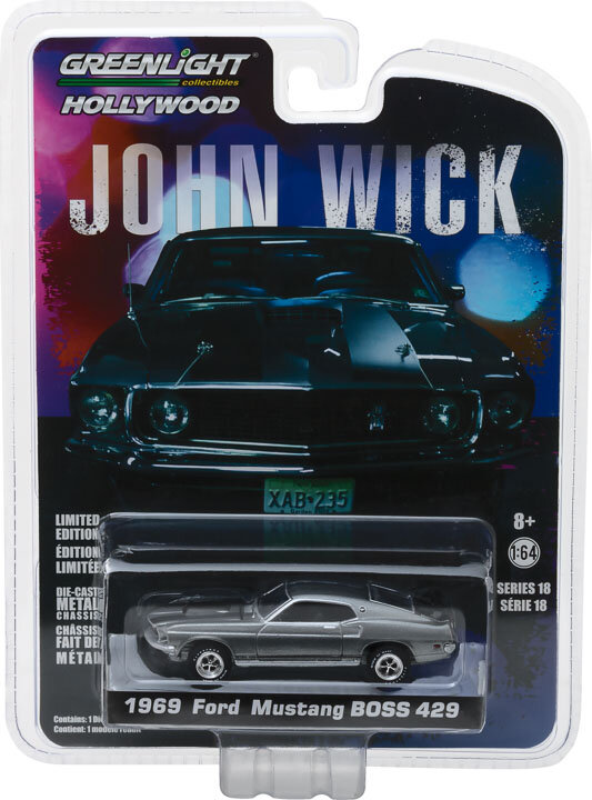1: 64 1969 JOHN WICK Ford Mustang BOSS 429 Collection of car models