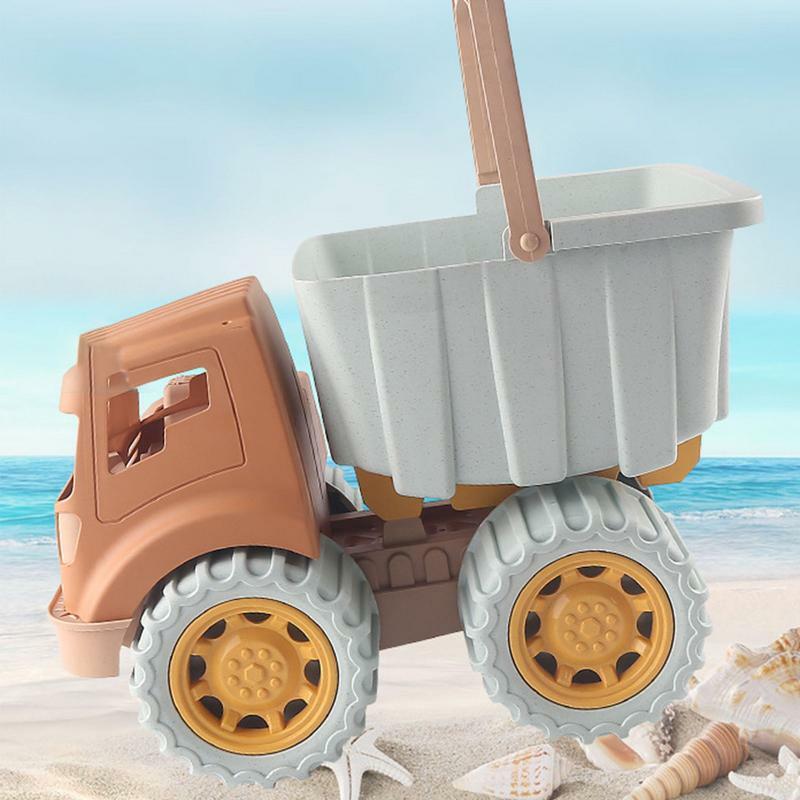 Grande Bulldozer Beach Toy para Crianças, Sand Castle Tool, Sand Sculpture Tools, Bucket Shovel, Sandpool Activity