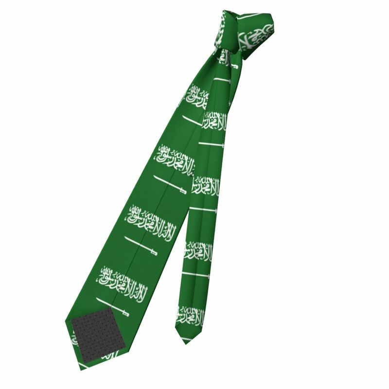 Corbata de moda con bandera de Arabia Saudita para hombre, corbata personalizada para oficina