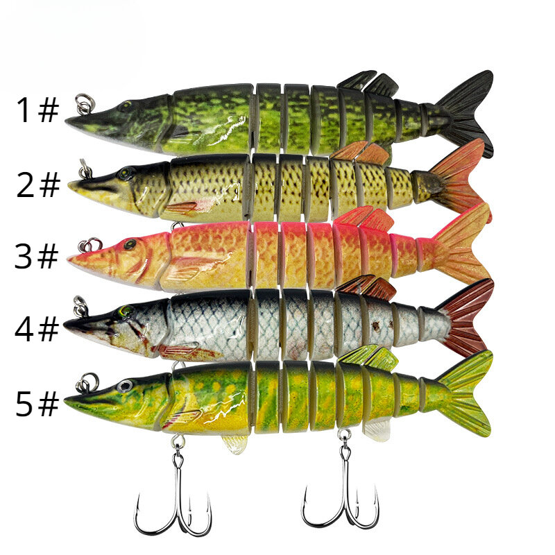 Jointed Swimbait Wobblers Articulated Fishing Lures 5pcs/127mm 21.2g for Bass Isca Crankbait Saltwater Artificial Lure Tackle