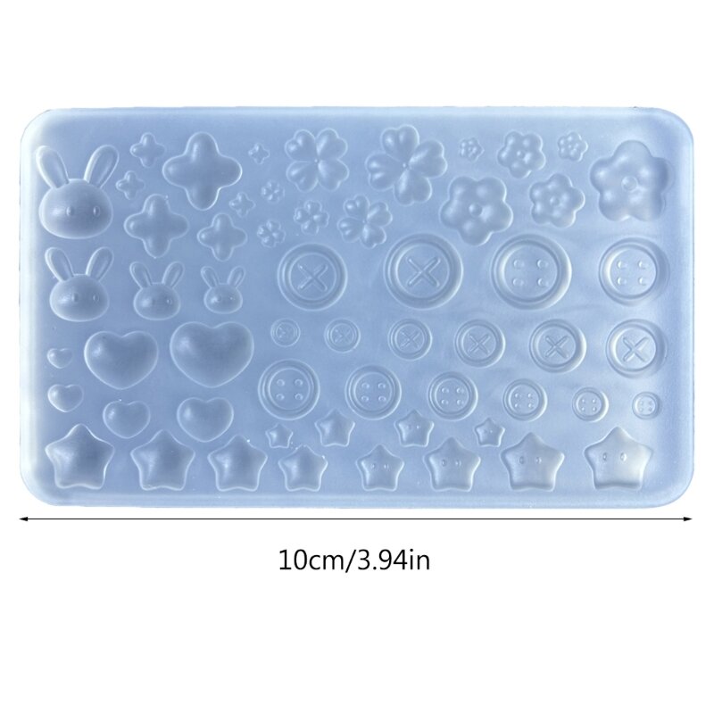 Button Accessories Mold Handmade Jewelry Making Mould Versatile Silicone Moulds