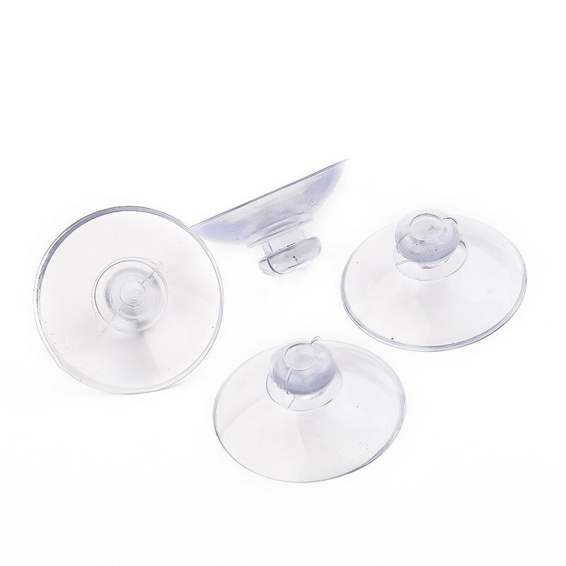 Ampla gama de ventosas para cozinha, Ganchos de vidro plástico transparente, Qualquer tipo ornamento, 10PCs