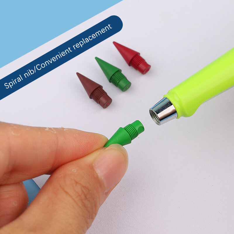 영원한 연필 지우개 다채로운 리드 포즈 연필, 어린이 컬러 연필, 학생 드로잉 연필, 선명하게 할 필요 없음, 12 색