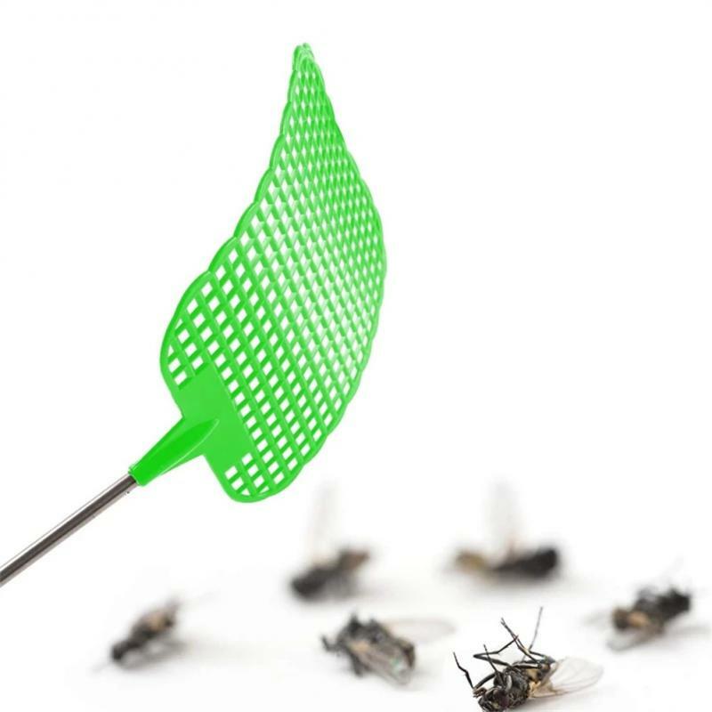 ไม้ตีแมลงวันไม้ตียุงแบบยืดได้อุปกรณ์ในสวนไม้ตีแมลงวันแบบยืดหดได้