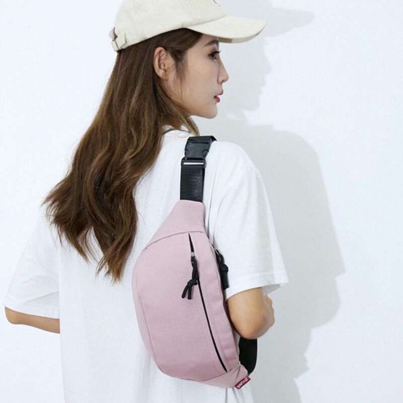 Large Capacity Crossbody Bag Fashion Belt Pouch Oxford Cloth Chest Bags Casual Handbag Girls