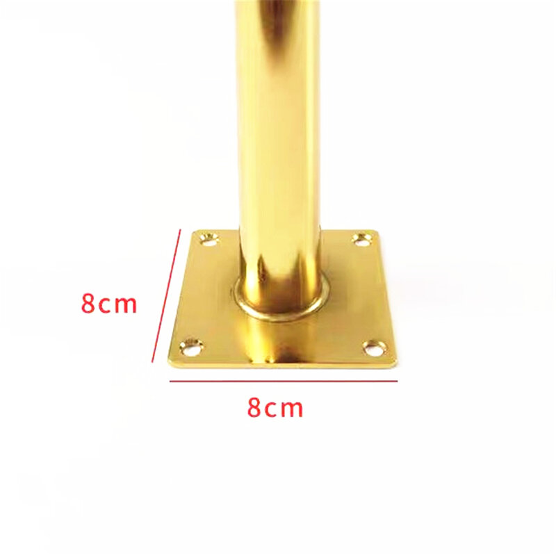 Black Yellow 2/4/6pcs for Light Luxury Golden Iron Thickened Sofa Legs Bedside Table TV Cabinet Coffee Accessories Hardware Base