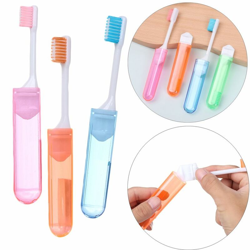 Useful Soft Travel Camping Business Trip Oral Cleaning Outdoor Tooth Brush Folding Toothbrush