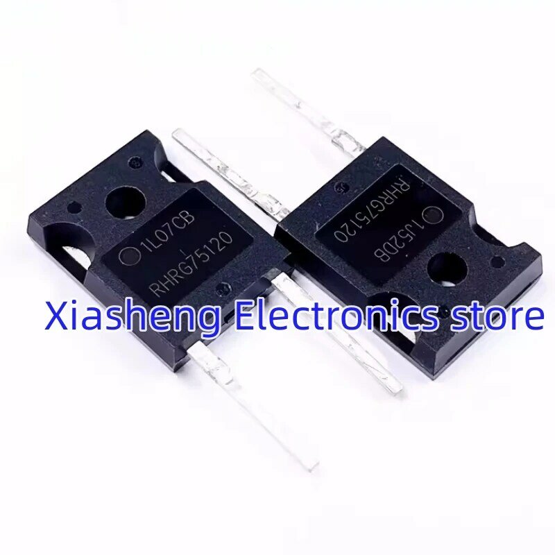 New Original 2Pcs RHRG75120 TO-247 75A 1200V Powerful Fast Recovery Diode Good Quality