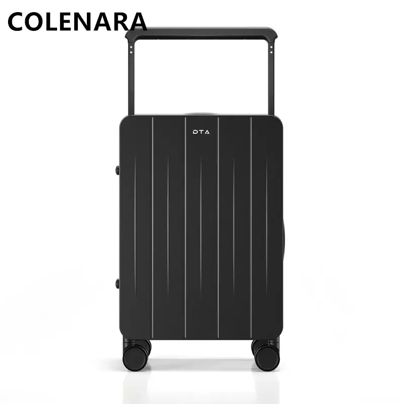 COLENARA Cabin Luggage 26" Men's Large Capacity Trolley Case 20" PC Boarding Box Women's Combination Box Rolling Suitcase