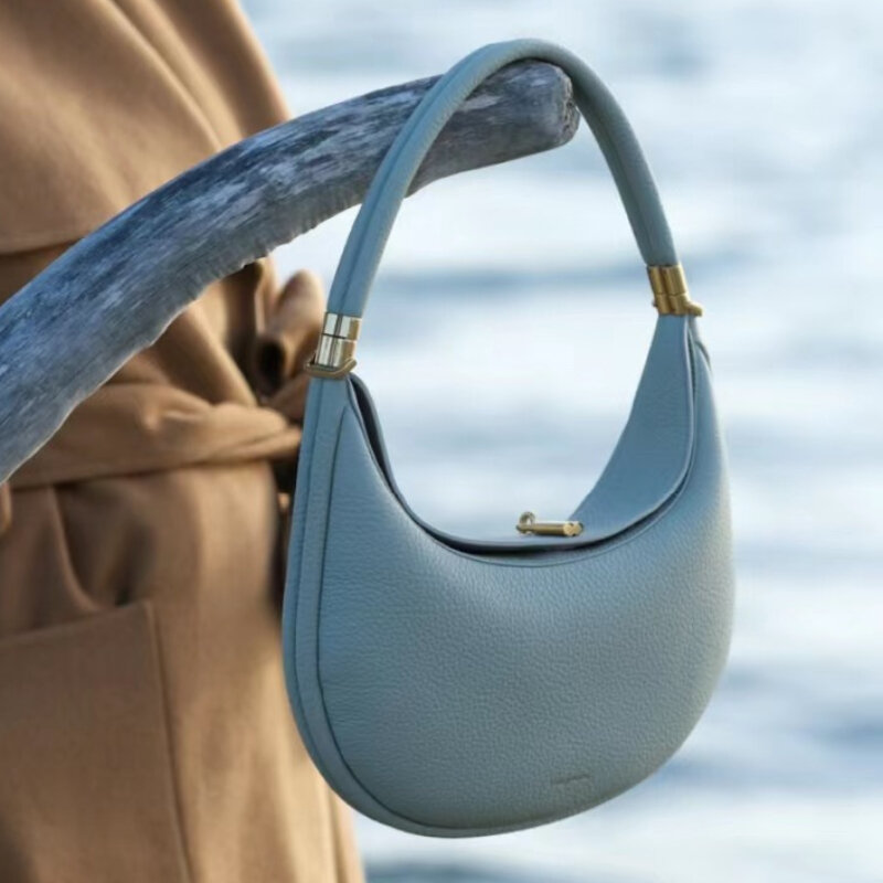 Original Songmont Half Moon Bag Medium new personality design leisure commuter bag fashion shoulder underarm handbag