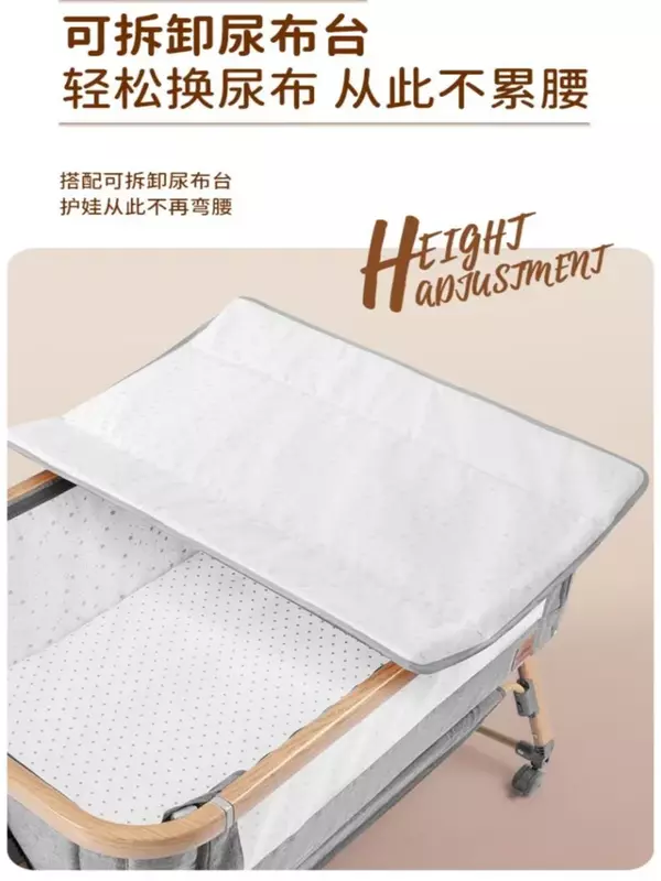 Łóżeczko zdejmowane wielofunkcyjne łóżeczko przenośne łóżko składane noworodka kołyska bioniczne łóżeczko noworodka kołyska małe łóżko biomimetyczne