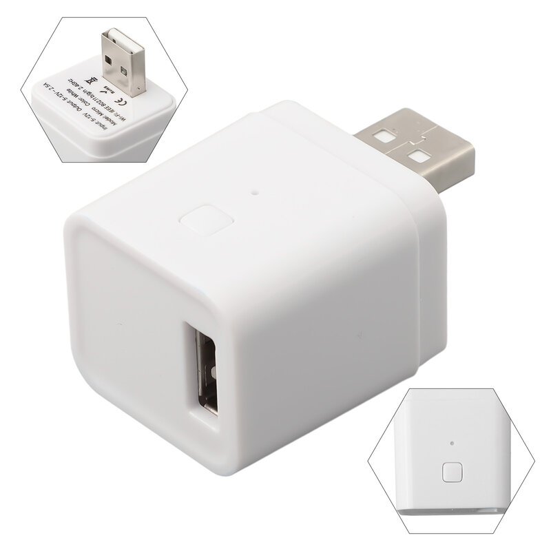 Mini USB Adaptador de Energia para Casa Inteligente, Interruptor Inteligente, 5V, Wi-Fi, Cabo Guard, Tuya, Canaleta Pared Para