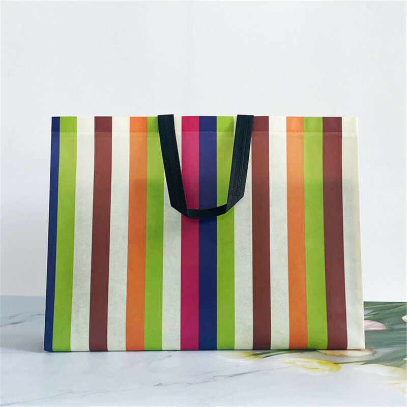 Bolso de mano plegable portátil para mujer, bolsa ecológica reutilizable, grande, no tejida, para compras, comestibles, viaje, novedad