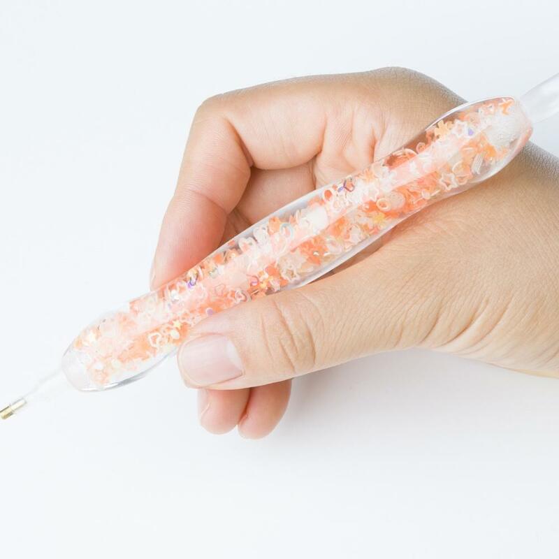 เครื่องมือวาดภาพเพชรเรซิน5D ปากกาสกปรกสีส้มปากกาลายจุดเรืองแสงในที่มืดปากกาลูมิอัสปากกาอุปกรณ์เสริมการวาดภาพเพชร
