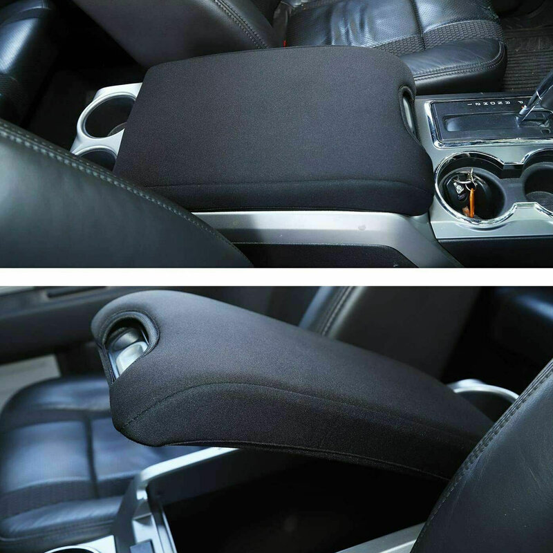 Couverture de boîte d'accoudoir de console centrale de voiture, protecteur de coussin de coussin de polymères, adapté pour Ford F150 F-150 2009 2010 2011 2012 2013 2014