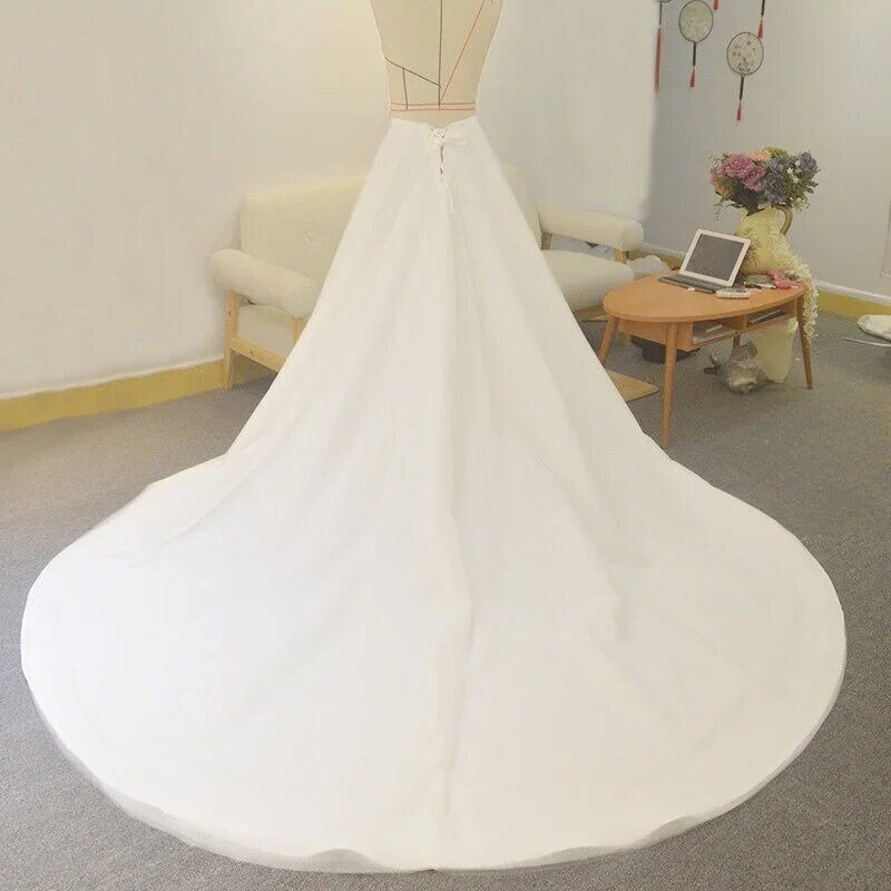 Removable Detachable Skirt Train A Line For Wedding Dress Bridal Gown Wedding Skirt Wedding Accessories Bride Detachable Train