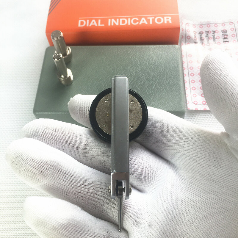 Indicador de Dial Mitutoyo japonés no.513-404, indicador de Dial de palanca analógica, precisión de 0,01mm, rango de 0-0,8mm, diámetro de herramientas de medición 05