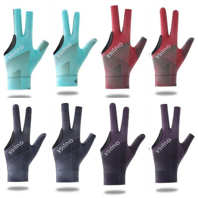 Elasticity Billiards Gloves Anti-sweat Non-slip Three Finger Gloves Professional Wear-resistant Single Piece Billiards Gloves