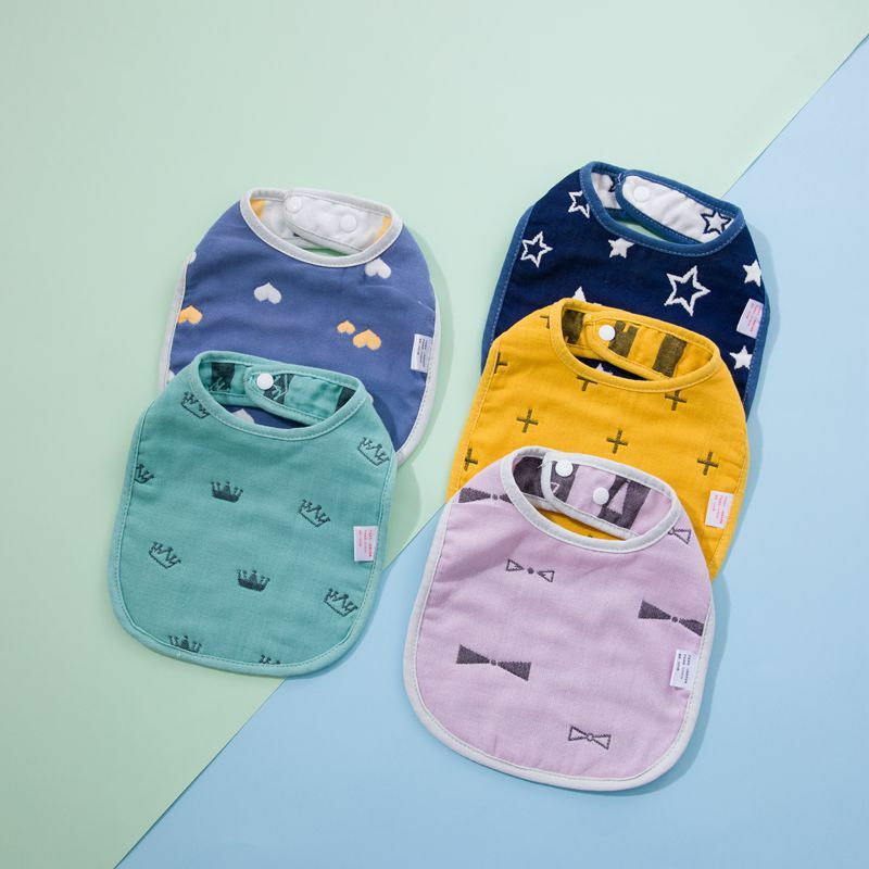 Baby Bibs Girl Boy Feeding Apron Cartoon Saliva Towel Toddler Infant Dinner Burp Cloths Newborn Accessorries Bandana