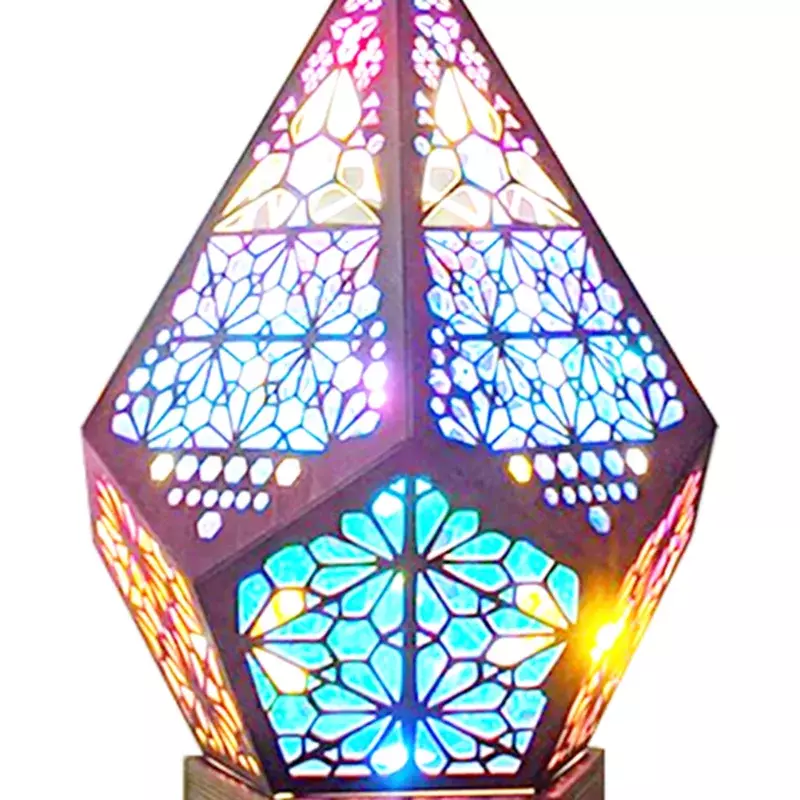 Vloerlamp Plastic Bohemian Diamant Sterrenhemel Licht Projectielamp Home Slaapkamer Festival Fancy Achtergrondverlichting Geschenken
