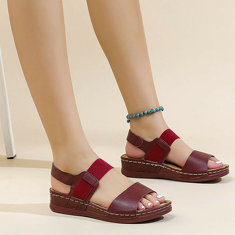 Sandalias planas de verano para mujer, zapatos de punta abierta, chanclas informales de marca de diseñador, zapatillas para caminar en la playa a la moda
