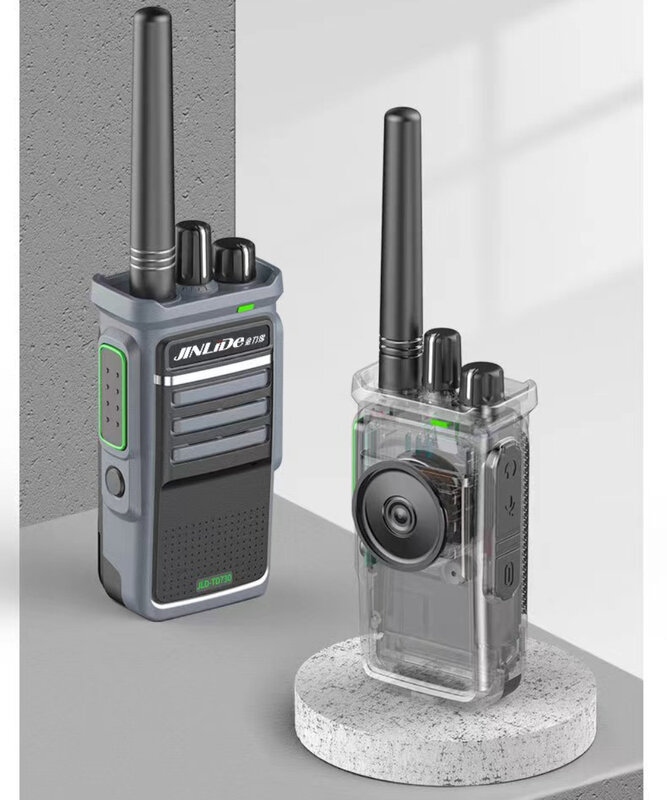 Jinlid walkie talkie profesional TD730, versi teknik 1-5km, pemancar nirkabel, sipil, situs konstruksi, luar ruangan