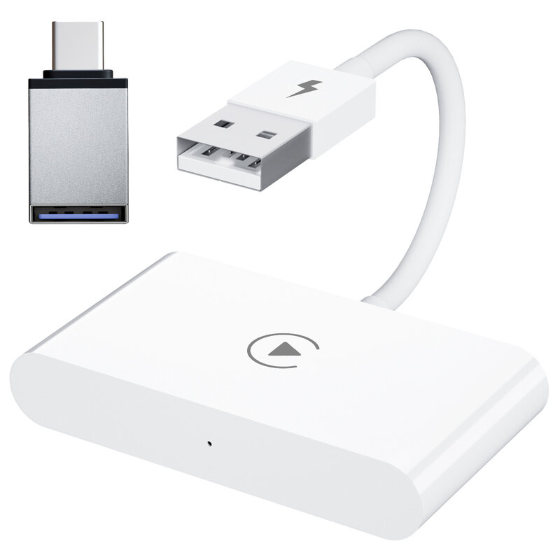Adaptor Carplay nirkabel untuk IOS, Dongle colok dan Mainkan koneksi USB dengan kabel ke mobil