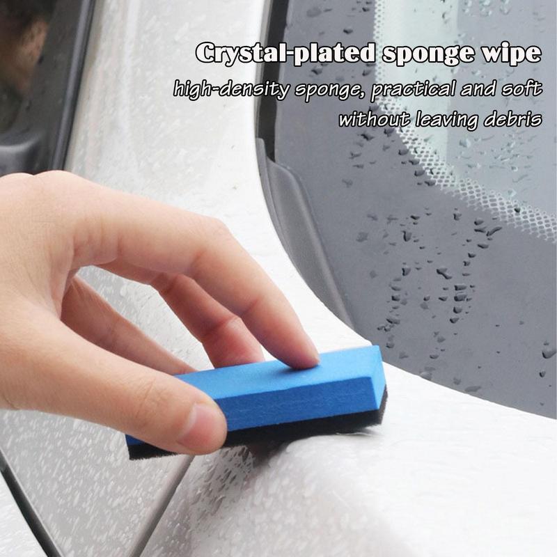 Gąbki do mycia wosk samochodowy aplikator samochodowy gąbka pielęgnacja urody polerowania kryształowe szczotki do powlekania gąbka do wycierania