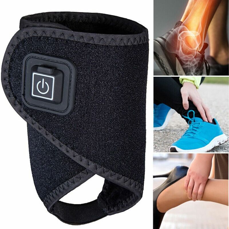 Saúde elétrica quente articulação cinta envoltório alívio da dor aquecimento tornozelo almofada aquecido massageador