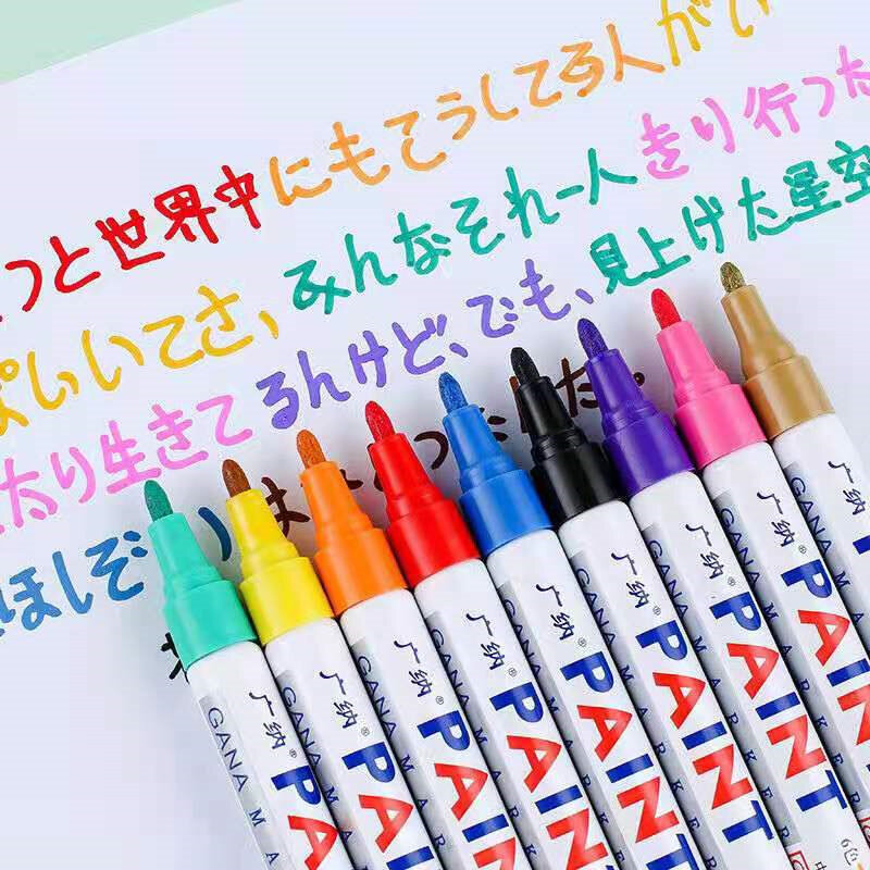 Водонепроницаемая маркерная ручка для автомобильных колес, масляная маркерная ручка для автомобильных резиновых шин, цветная Перманентная ручка для рисования в граффити, маркерная ручка для рисования