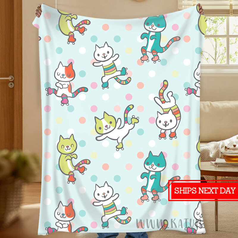 Cobertor de flanela personalizado dos desenhos animados, cobertor macio infantil, presentes de aniversário, dia das crianças