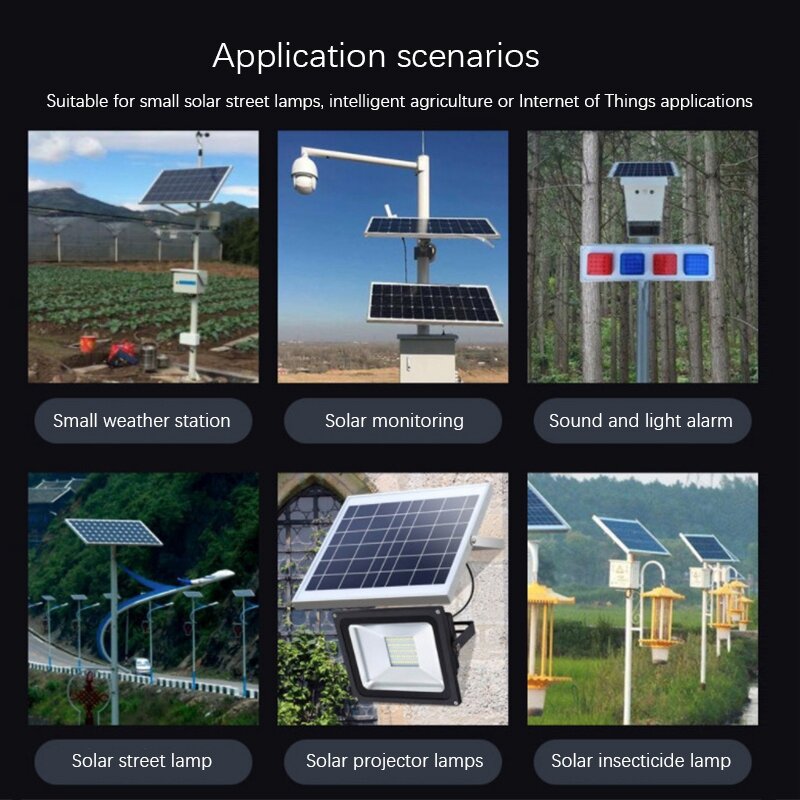 Módulo de Gerenciamento de Energia Solar Waveshare, para Painéis Solares de 6-24V, Proteção de Circuitos, Bateria 10000mAh Embutida