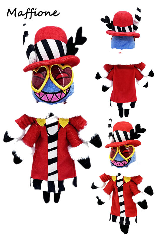 34cm Valentino Cospaly Plush Plushies Anime Cartoon Hotel Roleplay Figurine Prop Soft Mascot Halloween Decor Xmas Birthday Gift