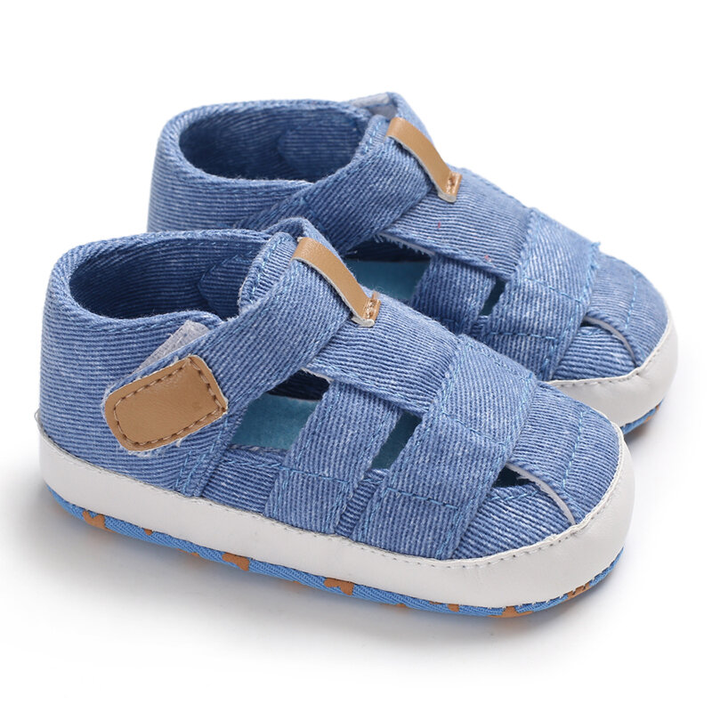 Meninos e meninas recém-nascidos sapatos de bebê da moda sola macia primeiros sapatos de caminhada respirável sandálias populares sapatos praia verão