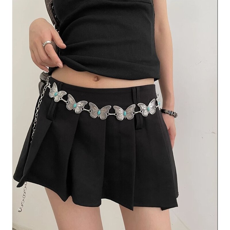 Schmetterling Bauchkette Vintage Körperkette Taille Schmuck Gürtel Weibliches Kleid Dekor Drop Shipping