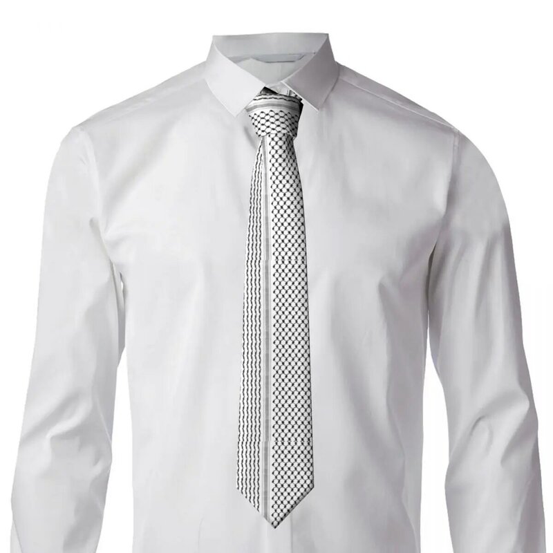 Corbata Hatta palestina para hombre, corbatas de cuello de fiesta de Cosplay con patrón folclórico, accesorios de corbata elegantes, corbata de cuello de diseño de calidad