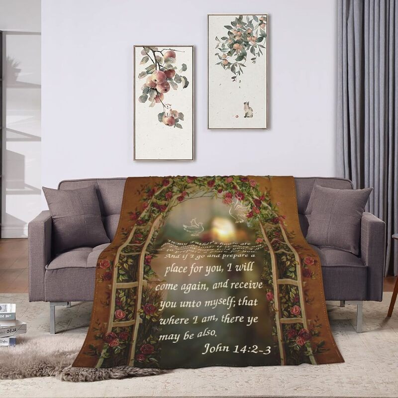 Cobertores bíblicos para dons espirituais, oração espiritual e curativa, com citações inspiradas