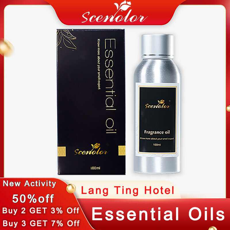 Scenolor Aroma Fragrance Essential Oils Hotel Perfume 100ml Lang Ting Hotel Pure Plant Extrat Room Office Aroma Diffuser Machine