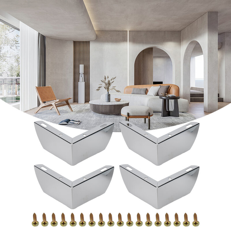 Verbessern Sie Ihre Sitzplätze mit 4 Stück 5 5cm Metalls ofa beinen, einfache Installation und elegantes Design, das für Sofas tühle und mehr geeignet ist