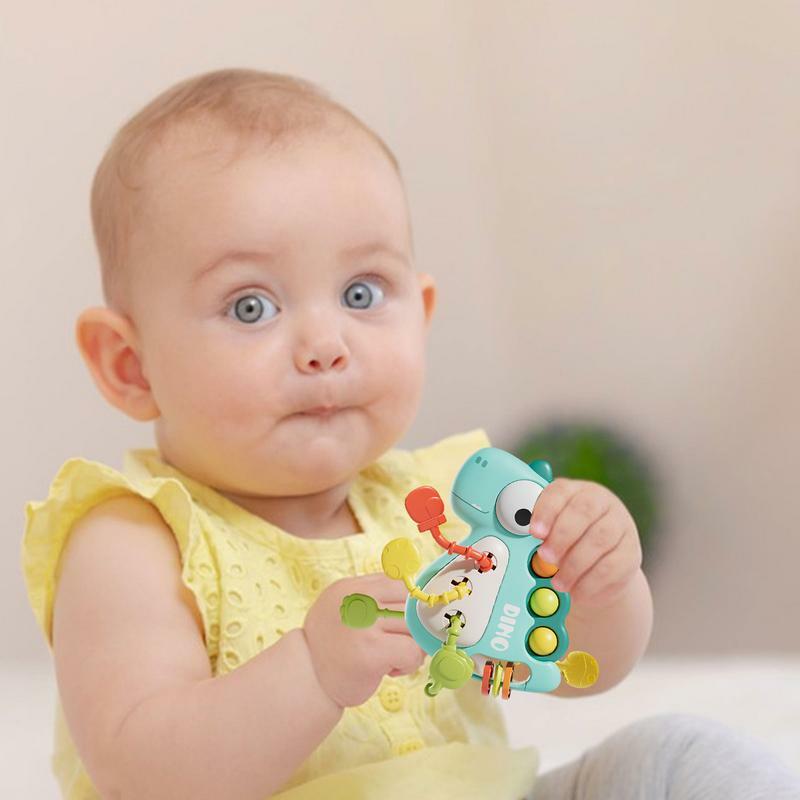 Mainan Montessori sensor balita, mainan Montessori sensor portabel dapat digunakan kembali mainan keterampilan Motor edukasi alat bantu gigi untuk balita