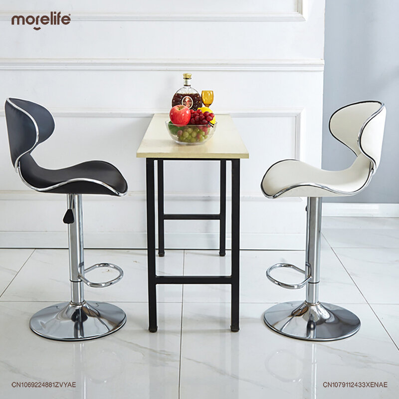 Sedia da Bar in stile europeo con sollevamento in metallo e rotazione Nordic moderno minimalista caffetteria schienale sedie sgabello da bancone casa